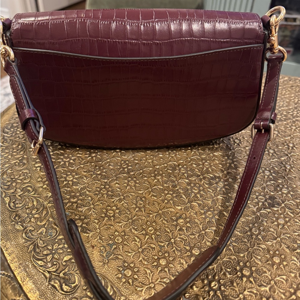 Coach Andrea Shoulder Bag in crocodile-embossed leather - Picture 3 of 6